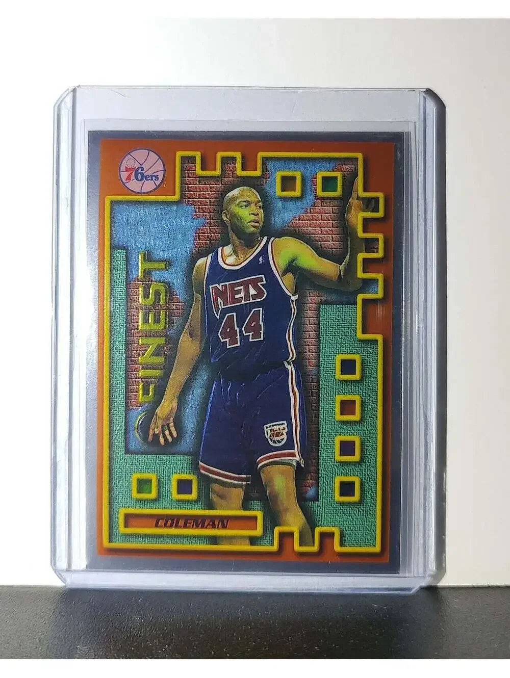 Derrick Coleman 1995-96 Topps Finest NBA #M30 Mysterly 76ers